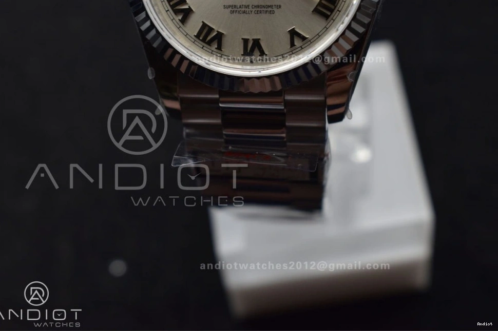 Edition DayDate Best Roman White V5 on Weight) QF vr3255 Steel President Stick 904L SS Bracelet Dial 36 (Gain 0206